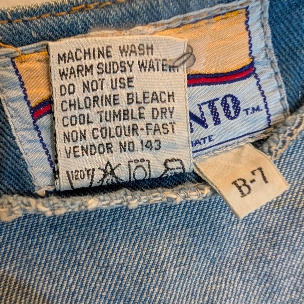 Vintage Pentimento Denim Vest Medium Wash Cinch Back Charms Womens Large B-7 - Picture 11 of 11